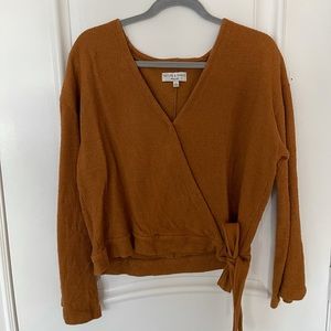 Madewell Wrap Top with Tie
